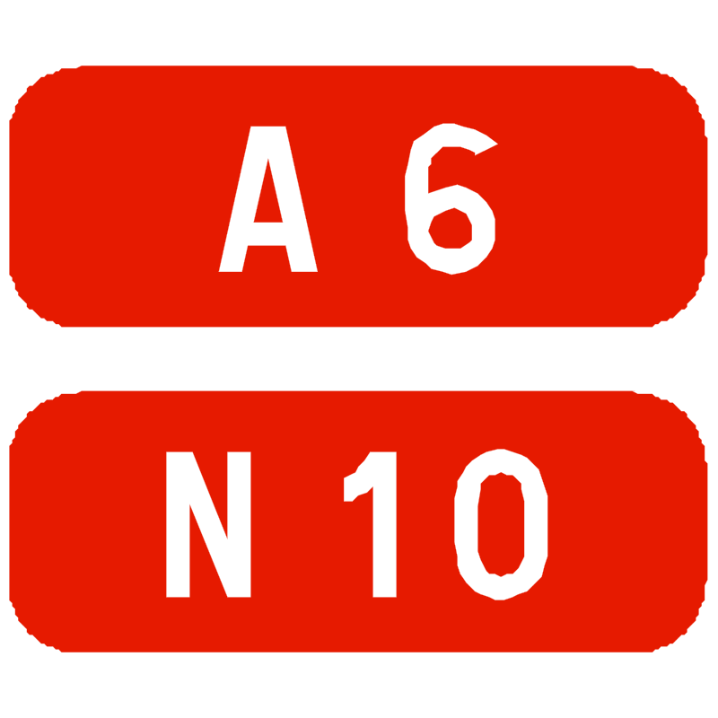 Cartouches à fond rouge E42 - WP Signalisation - Routes nationales et autoroutes_0