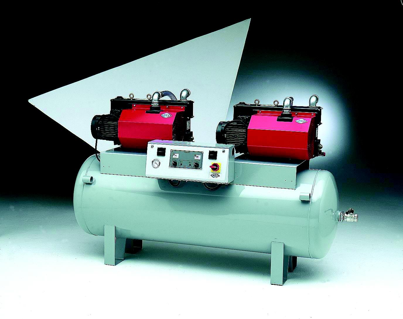 Centrale de vide Indusvac 2 - Groupe autonome compact avec 2 pompes EVISA et automate MILLENIUM_0