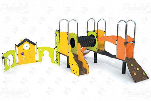 Diabolo Baby - structure pour aire de jeux Proludic - réf. J38704® - largeur 4,22 m, profondeur 4,21 m, hauteur 2,00 m_0