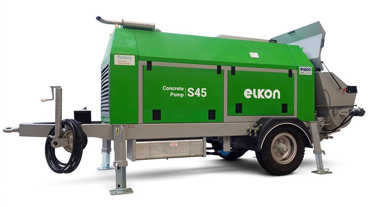 Elkopomp 45 - Pompes à béton stationnaire - 320 bar - 45 m3/h - Diesel 85 kW_0