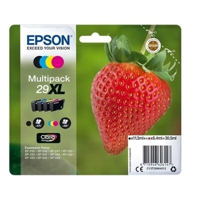 Epson 29XL /T2996 Pack 4 Cartouches Noir/couleurs C13T299640 (Fraise) - multicolore 8715946602356_0