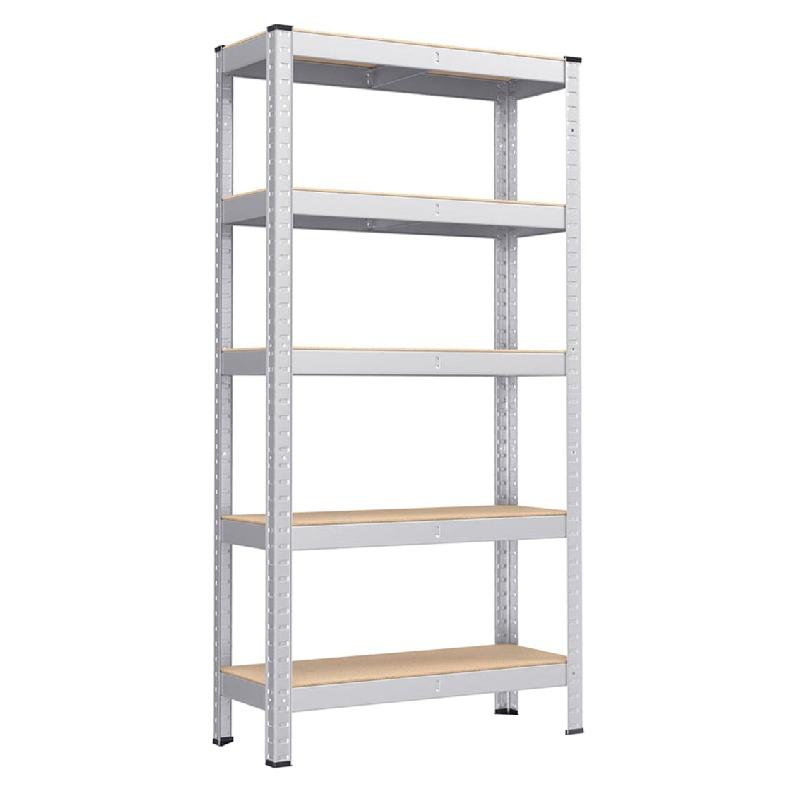 Helloshop26 - Étagère charge lourde à 5 niveaux 150 x 75 x 30 cm charge totale 650 kg (130 kg/niveau) étagère de style industriel 12_0005444 - 30_0