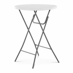 Helloshop26 - Mange-debout pliant 110 cm table de bistrot ronde pliante pliable (plateau : ø 80 cm, hauteur : 110 cm, capacité de 14_0004487 - 30002_0