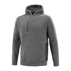 Lafont - Sweat-shirt à capuche mixte POWER Gris Chiné / Gris Foncé Taille 2XL - XXL 3609705822770_0