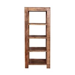 Möbilia Étagère avec 4 tablettes | Manguier massif | L 44 x P 44 x H 105 cm | naturel - beige Bois massif 22020001_0