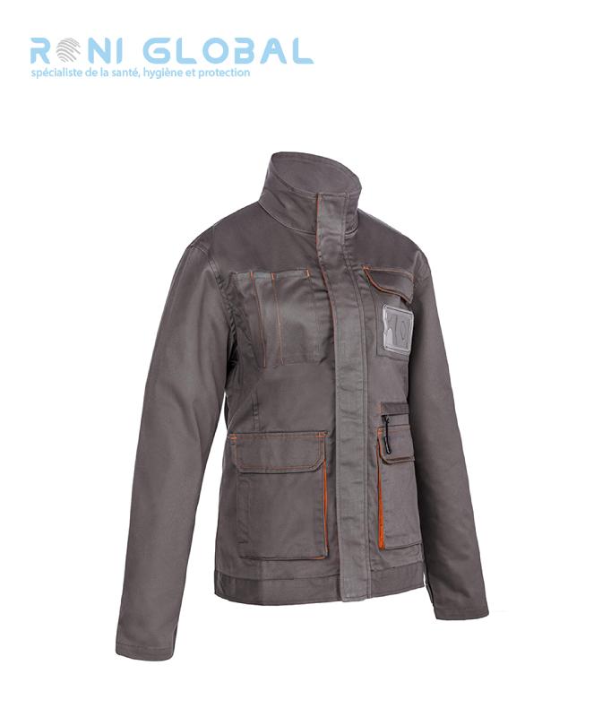 Veste de travail femme en coton et polyester - 7 poches avec porte-badge - Misti Coverguard_0