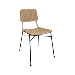 Now's Home - Lot De 2 Chaises En Rotin Et Pieds En Metal - 3256390249193_0