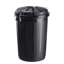 Rossignol - Poubelle de rue 95L BAZI GREEN - noir plastique 57612_0