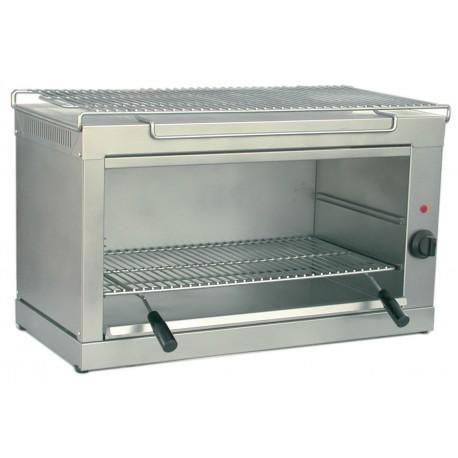 Salamandre électrique professionnelle fermée - grille coulissante 600 x 300 mm - 2 niveaux - S33_0