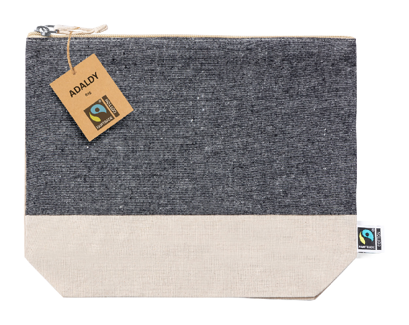 Trousse de maquillage Fairtrade - bicolore en coton équitable 180 g/m² - 28 g_0