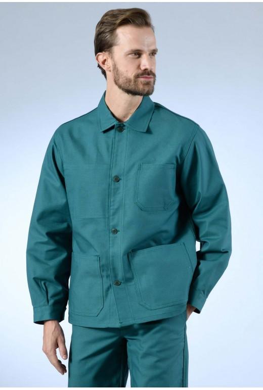 Veste de travail à boutons - 100% coton croisé - Réf. 110*CR4 - Multipoches x4_0