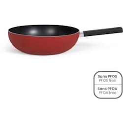 Wok  32 cm - Livoo - MEP156R - Rouge LIVOO - 3523930107931_0