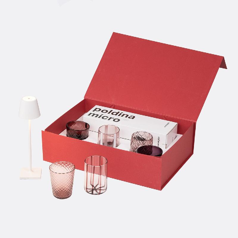 Zafferano Ensemble De 6 Verres Bicolores De La Collection Melting Pot En Verre Décoré - Améthyste Et Gris - Safran - multicolore 8056300195818_0