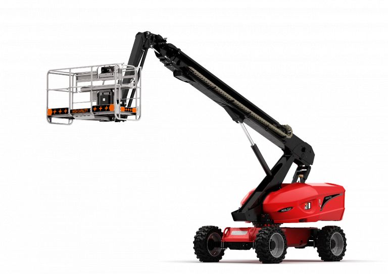 220 TJ+ - Nacelle élévatrice articulée Manitou - Hauteur de travail 21,74 m - 4 roues motrices et directrices, rotation continue_0
