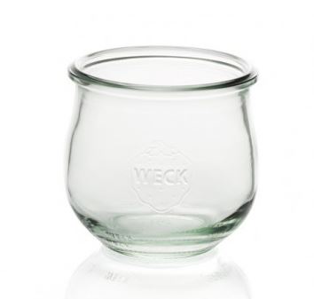 Bocaux en verre WECK corolle 370 ml - Ø 80 mm - Sans couvercle ni joint - Réf. WN000077_0