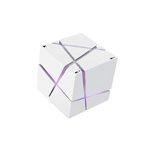 Enceinte cube Bluetooth - compatible Samsung Galaxy A10 - avec carte TF intégrée_0
