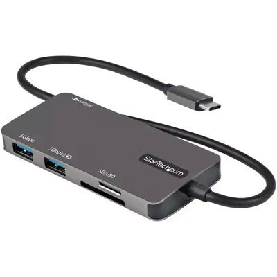 Hub USB C 7-en-1 - Adaptateur Multiport (1x USB 3.0 + 6x USB 2.0) - 5 Gbps, Plug & Play - Pour MacBook, PC - Gris