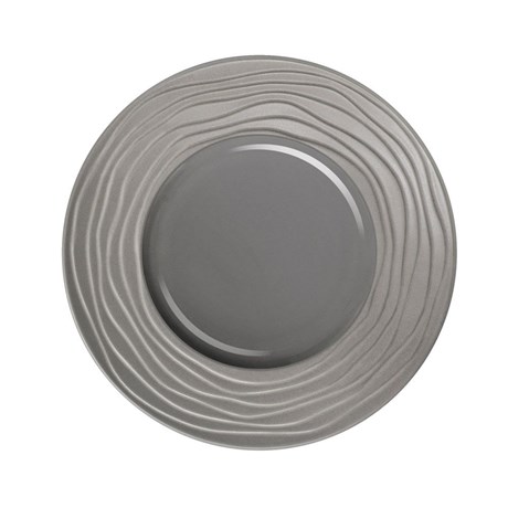 ASSIETTE PLATE ESCALE GRIS 27.5 CM