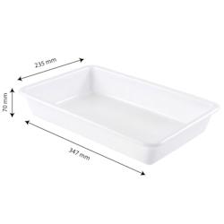 GILAC Bac plat  3 Litres - Blanc - 3701666000188_0