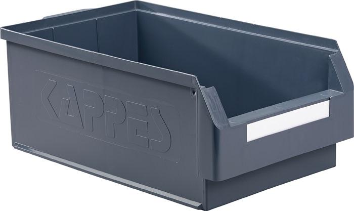 Boîte de rangement à  ouverture frontale L500xl300xH200 mm PE gris RASTERPLAN_0