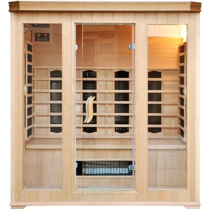 CONCEPT-USINE - CABINE SAUNA LUXE INFRAROUGE 4/5 PLACES