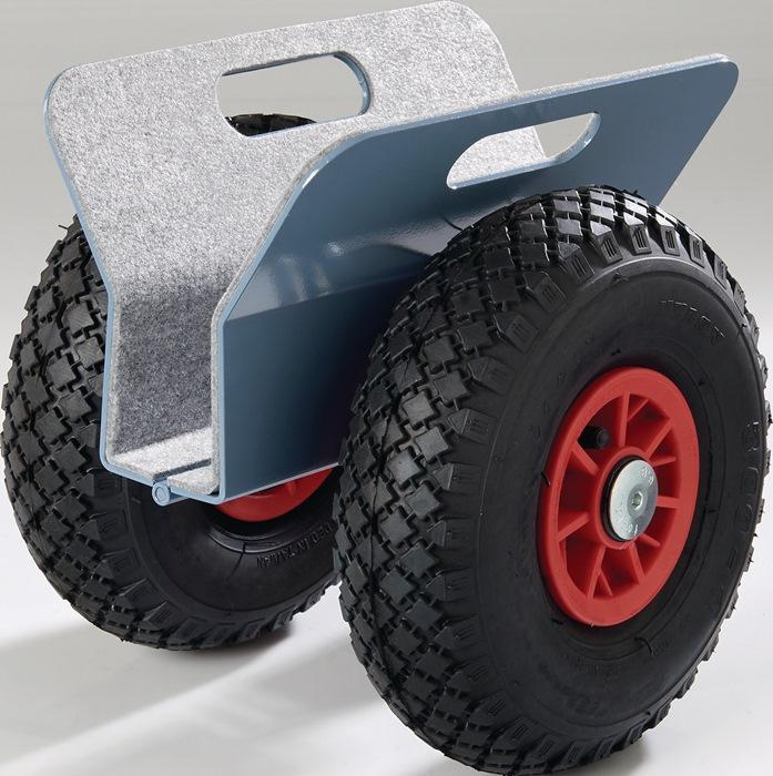 Chariot rouleur extérieur PROMAT - 250 kg - L300xl305xH305 mm - Mâchoires de serrage pneumatiques et roues remplaçables_0