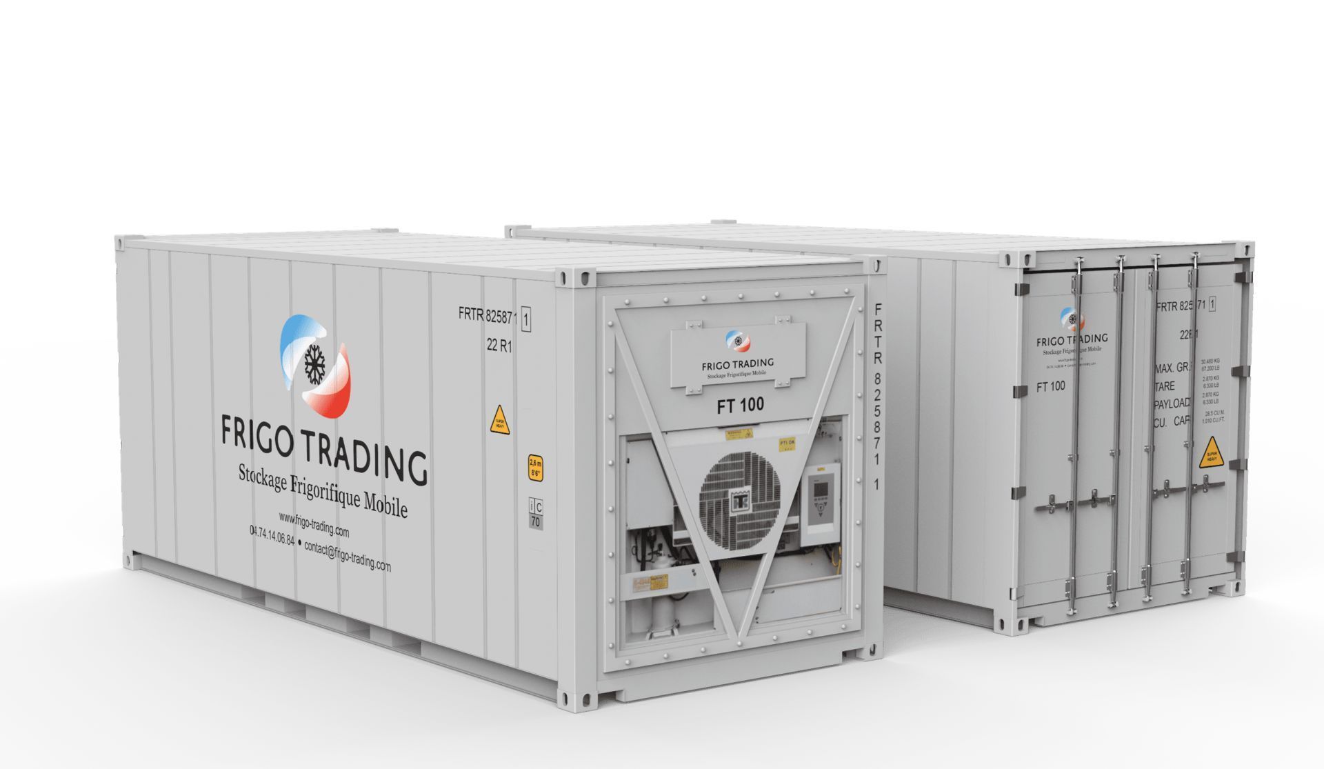 Container frigorifique 20 pieds , idéal pour vos besoins de stockage alimentaire ou non alimentaire sous température dirigée (froid positif ou négatif) - REEFER_0