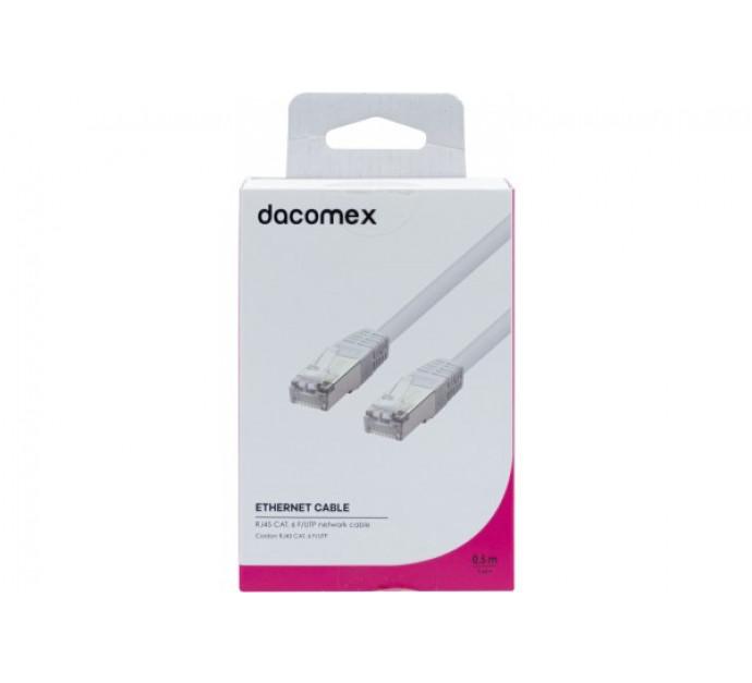 Dacomex cordon RJ45 CAT. 6 F/UTP blanc - 0,5 m - Cuivre blindé - Réseau Gigabit_0