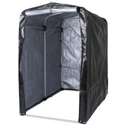 Décoshop26 - Abri à vélos pour 2-3 vélos en aluminium protection uv étanche 201 x 121 x 201 cm anthracite 04_0006952 - 3000261478485_0