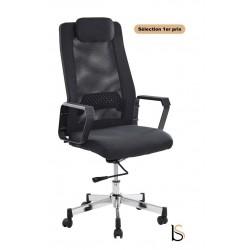 Fauteuil bureautique Barlow - Sitek avec dossier résille et renfort lombaire_0