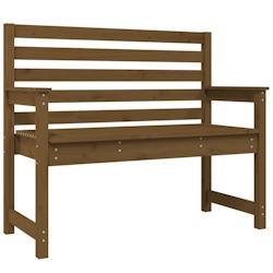 Helloshop26 - Banc de jardin meuble de patio d'extérieur terrasse 109 x 48 x 91,5 cm bois de pin massif marron miel  02_0011743 - 3000644582723_0