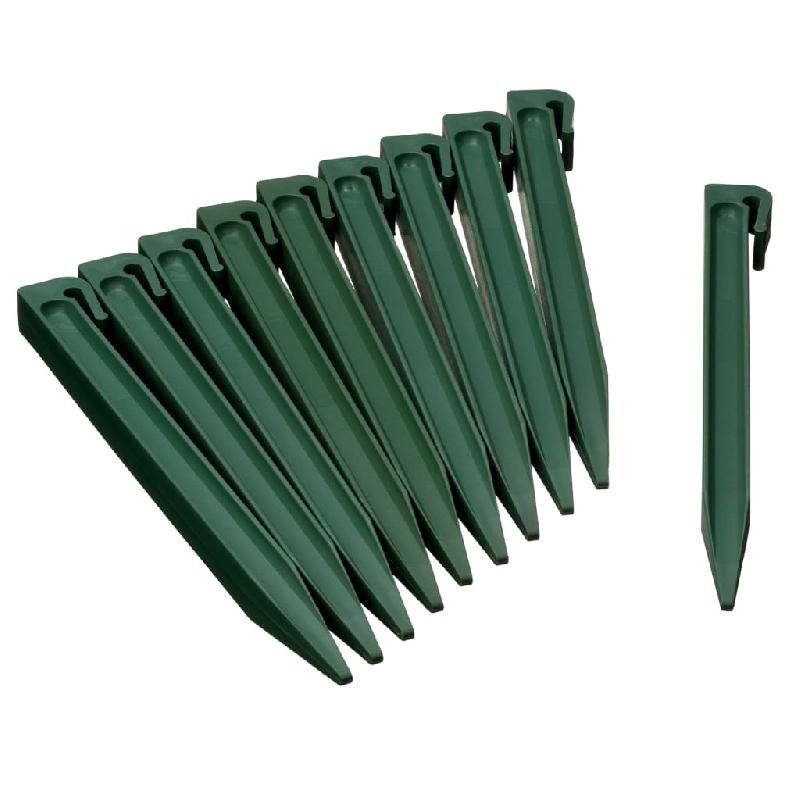 Nature chevilles d'ancrage de jardin 10 pcs vert 428503_0