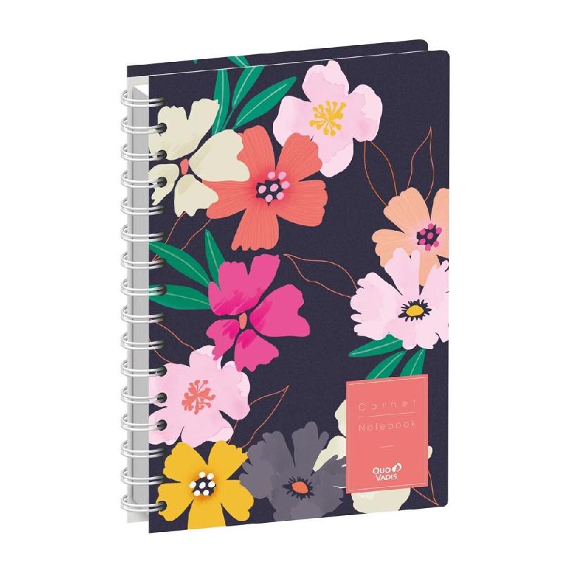 Quo Vadis - Carnet de notes - Spiralé - Daisy - Multicolore - Pages Points (dots) et lignées - 15x21 cm - Papier Clairefontaine blanc - blanc papier_0
