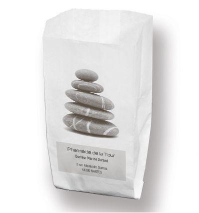 Sac papier recyclable 9x6,5x26 cm - Kraft 40G - écologique et personnalisable_0