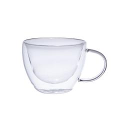 Set de 2 déjeuners de 38 cl Arô double paroi en verre borosilicate -  Transparent Rond Verre Table Passion - transparent verre 3106233820037_0