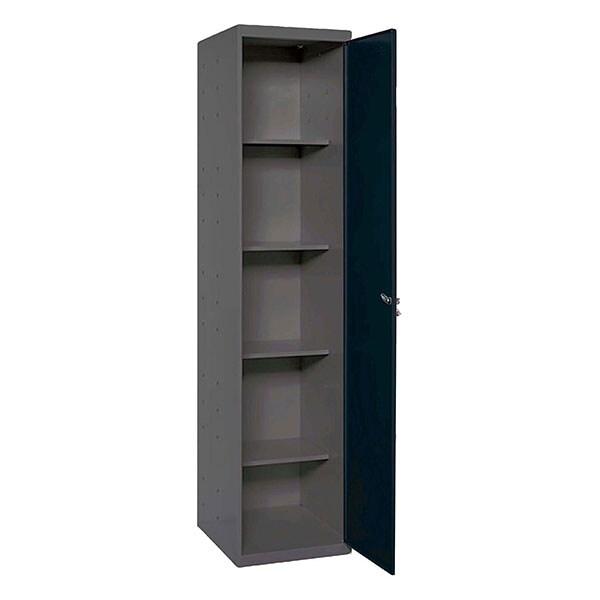 SimonRack Armoire Métallique de Rangement 1800x400x400, 1 Porte, 4 Étagères, Charge 0 kg par Niveau, Anthracite - Simonlocker - noir métal 8425437_0