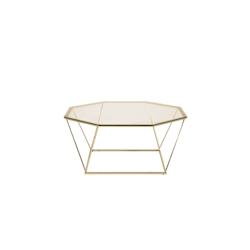 Table basse octogonale en verre Osterlen Furniture Fashion - orange 7350107088610_0