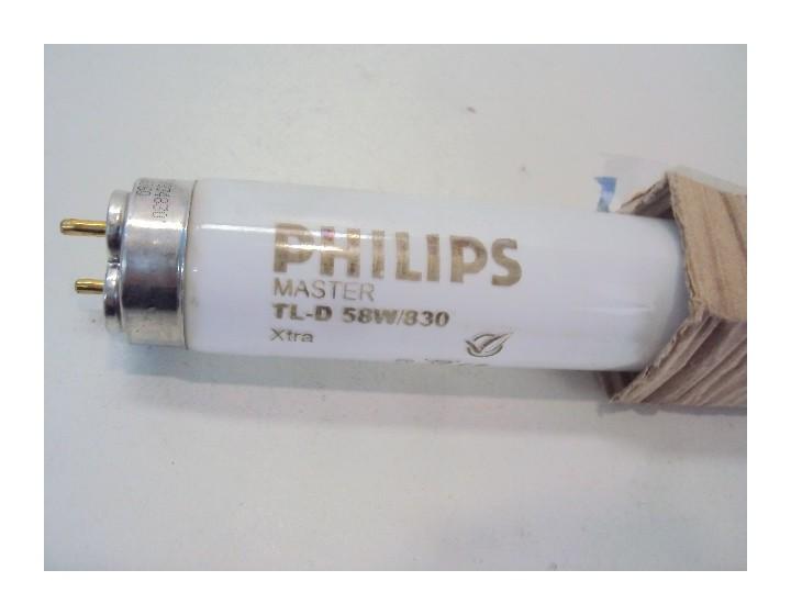 Philips Master TL-D Xtreme - Tube Fluorescent 58W T8 G13 - Chaud 3000K - 150cm - Neuf