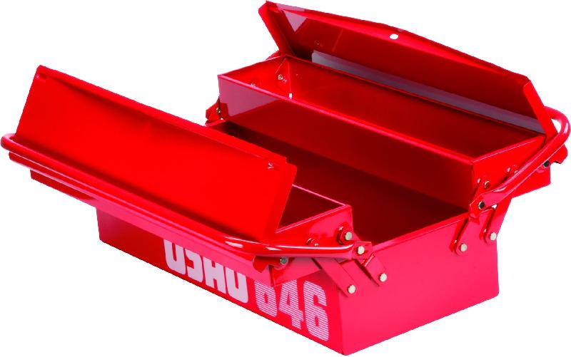 USAG-646/3V - Caisse à outils à trois compartiments (vide) - U06460101 - Structure en acier et prédisposition pour cadenas_0