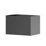 721 - Jardinières rectangulaires ABES - Aluminium avec revêtement en poudre - Hauteur avec pieds : 810 mm_0