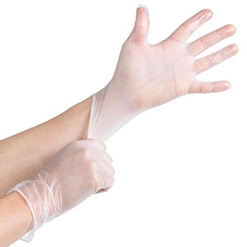 Marksmann - Lot de 100 gants jetables en vinyle sans poudre - Taille M_0