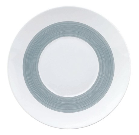 ASSIETTE PLATE 1/2 AILE GRIS PERLE 27 CM