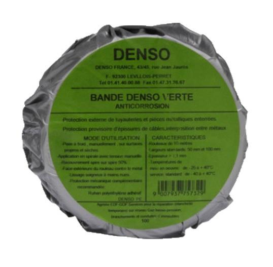 Bande d'étanchéité denso verte 50mmx10m - GEB - 818101 - 059384_0