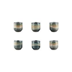 Bjorn Tasse GENESIS 15cl - 6 pièces - Terre - gris 3760293967875_0