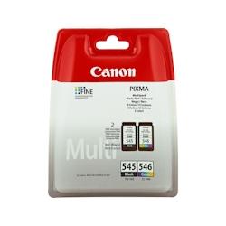 Canon PG545 Noir + CL546 Couleur Pack de cartouches d'encre ORIGINALE - 8287B005 - noir 000000170008440723_0