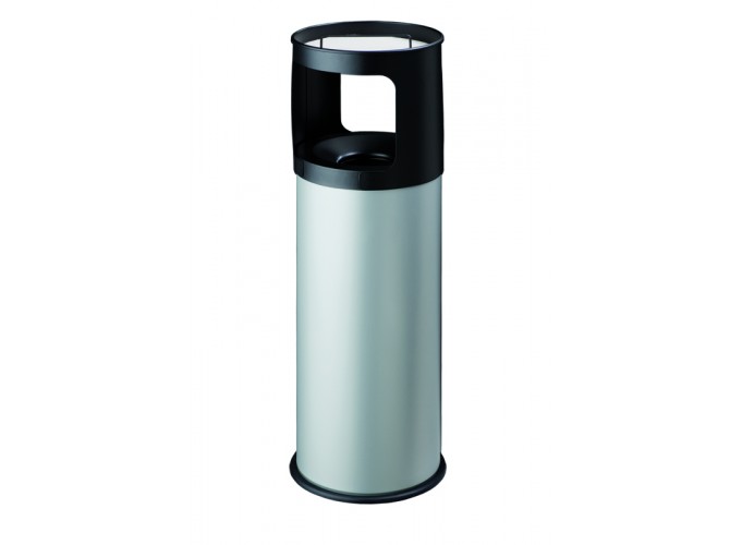 Cendrier / corbeille anti-feu en acier poudré époxy - capacités 30L et 50L avec grille et sable inclus_0