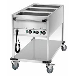 Chariot bain-marie, 3 x 1/1 GN - 2100 watts - 230 Volts - Bartscher - BM200262_0