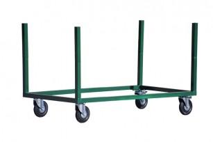 Chariot tables rectangle standard - structure acier, 2 tailles disponibles - capacité 10 à 12 tables_0