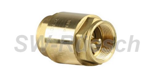 Clapets anti-retours hydrauliques diamètre 1''1/4 - Corps en laiton et ressort en inox - Pression jusqu'à 16 bar_0