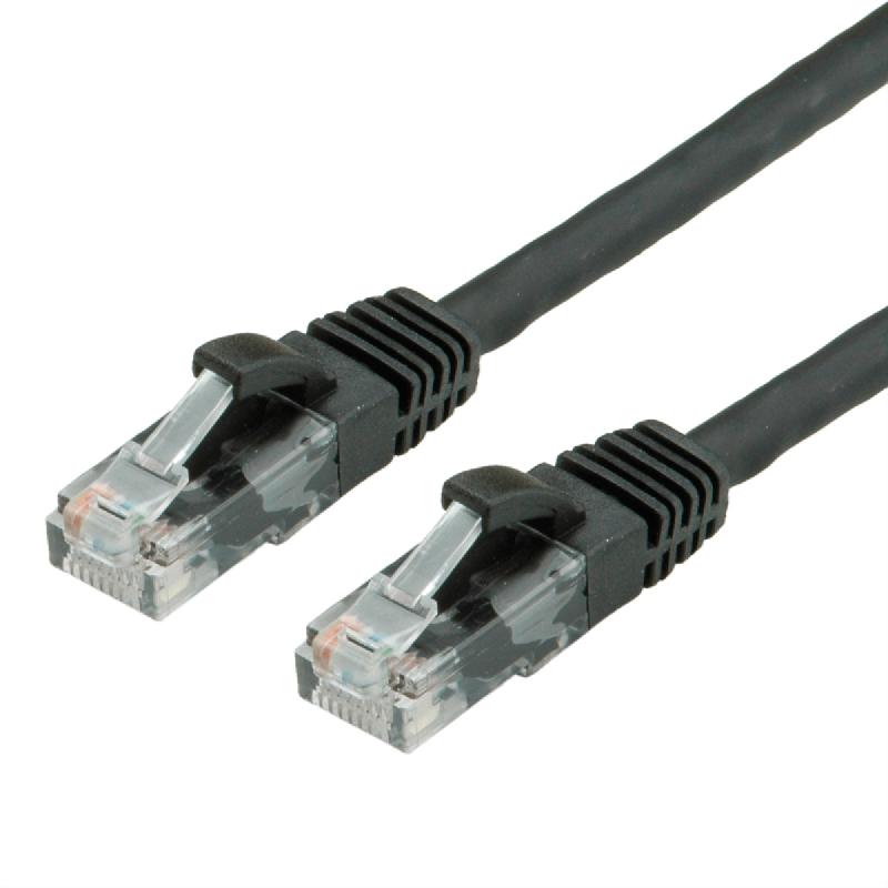 Cordon VALUE Cat.6 (Classe E) UTP LSOH, noir, 0,5 m_0